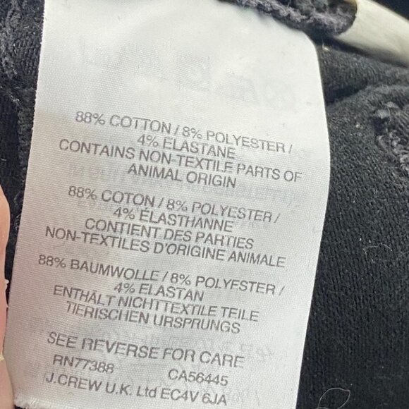 Madewell Black 9" Mid-Rise Skinny Jeans ISKO Black Size 24 Premium Denim G1202 - Picture 9 of 14